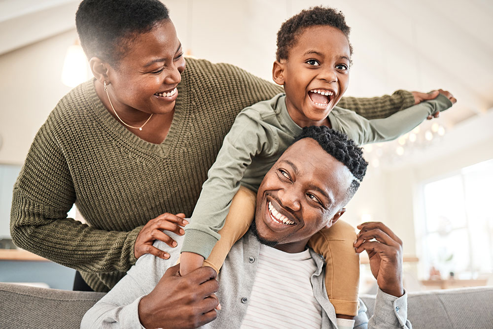 Family enjoying time together