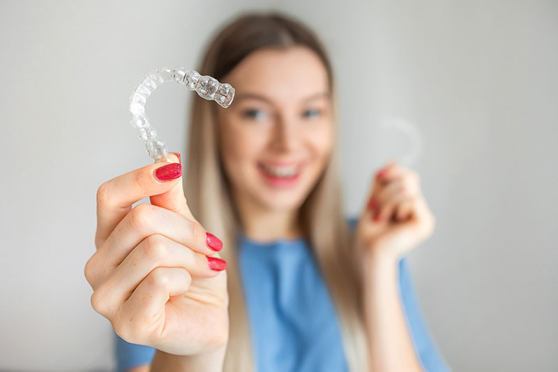 Invisalign clear aligners at Blooming Dental